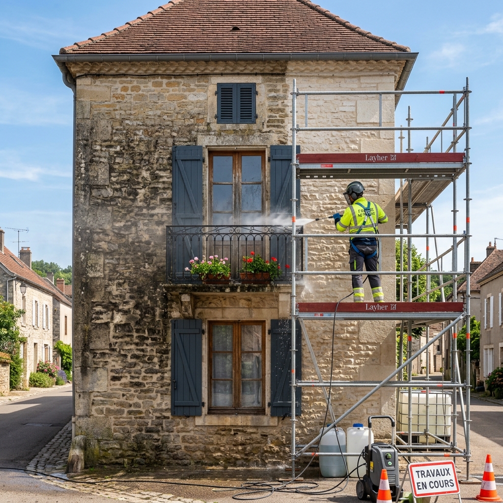 Nettoyage façade - Après